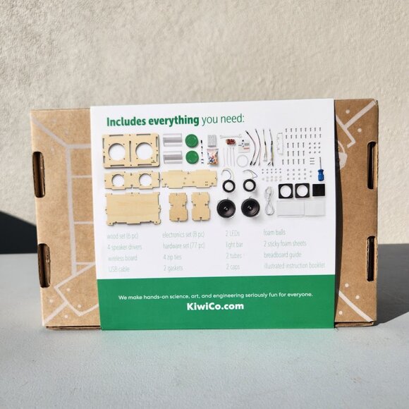 NEW KiwiCo. Kiwi Co. Kinetic Light-up Speaker Science Kit STEM Engineering Circu - Picture 4 of 6